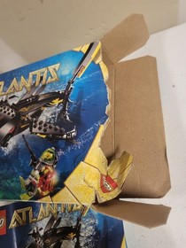 LEGO Atlantis 8058: Guardian of the Deep Box Manual For Parts Incomplete