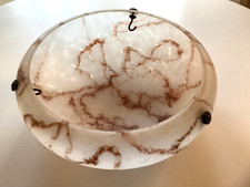 Huddersfield GORGEOUS PLAFONNIER 1930'S ART DECO ceiling glass light shade