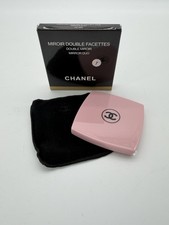 CHANEL Miroir Double Facettes Dual-Sided Folding Compact Mirror Pink Pouch Box