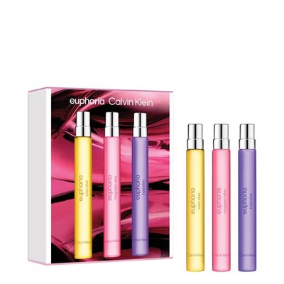 Perfume Trio Gift Set Calvin Klein Euphoria Elixir Eau de Parfum Women worn Bold