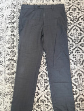Lands' End classic men's wool pants/slacks   slim fit dark gray 31 x 30