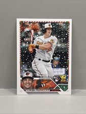 2023 Topps Holiday - Adley Rutschman #H50 (RC) Candy Cane Bat