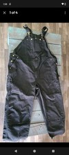 Carhartt Vintage Bib Overalls Black Sz 52x32 Grade B Condition Hard to Find 