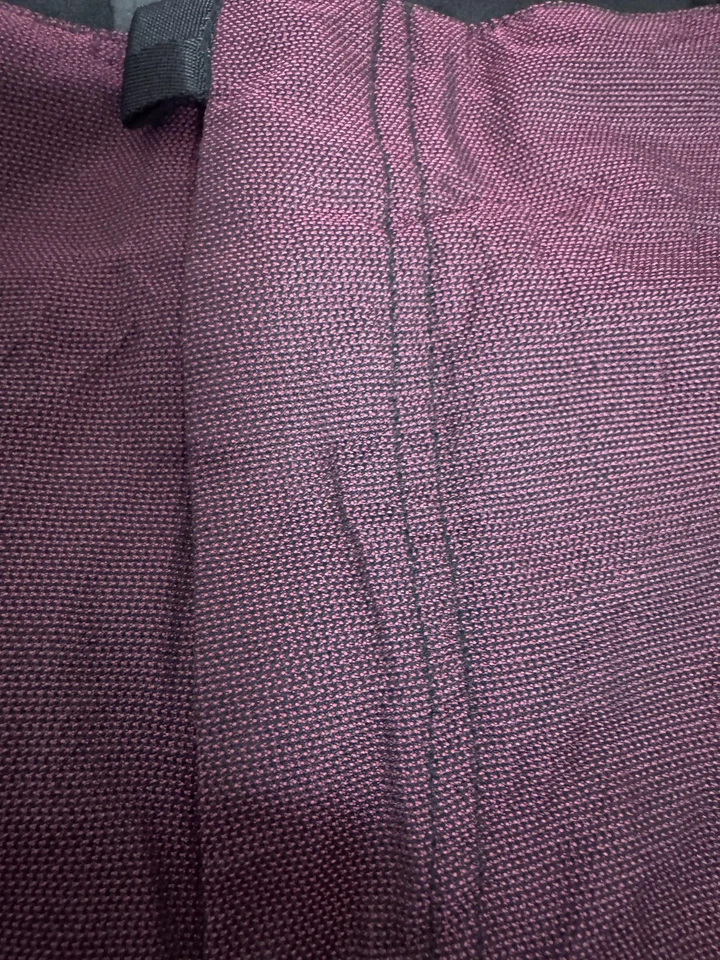 Pantalones Cortos Alexander Wang Para Hombre 32 Borgoña Negro Utilitario Carga Malla Forrada Cremallera Mosca Foto 2 de 4