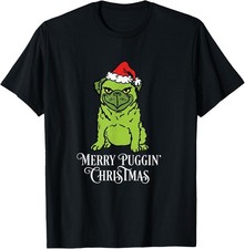 Merry Puggin' Christmas Cute Pug Dog Lover Xmas T-Shirt