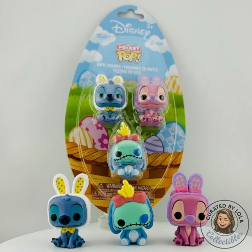 Funko Pocket Pop Disney Stitch Angel Scrump 3 Pack Mini Vinyl Figures NIP