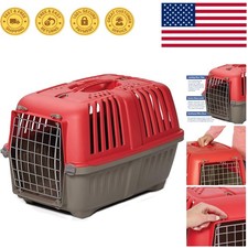 Lightweight 19-Inch Pet Travel Carrier - Ventilated Design for Small Dogs  Cats