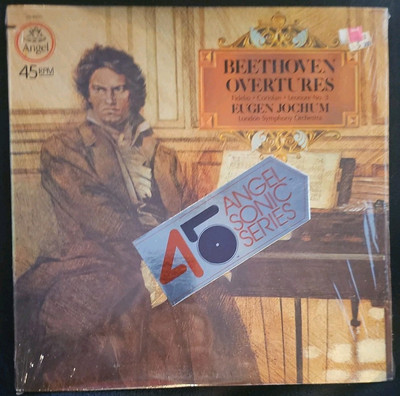 BEETHOVEN Overtures - EUGEN JOCHUM - ANGEL SONIC SERIES 45-RPM QUAD ST LP