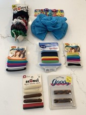 Vintage Hair Accessory Lot Ponytail Holders, Clips Sunci, Goody, NYC, NEW