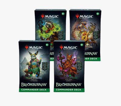 Bloomburrow Commander Deck Set of 4 New Factory Sealed Case Ships Fast