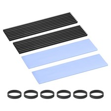 2 Pack M.2 22110 Nvme SSD Heatsink Cooler with 1mm Thermal Pad Black