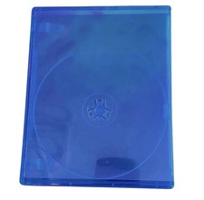 4 Pack Blue PS4 Cases Standard Size Disc Storage for Movies and Media