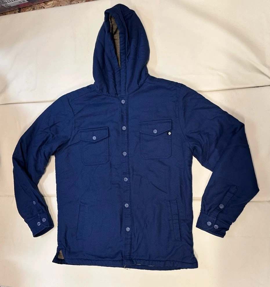 MARMOT Ridgefield Sherpa Lined Hoody Shirt Jacket Men Size L MJ4742