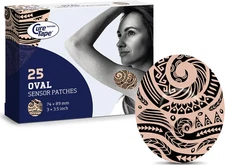 CureTape® Sensor Patches Art Tattoo Color Protective Patches 25 pcs