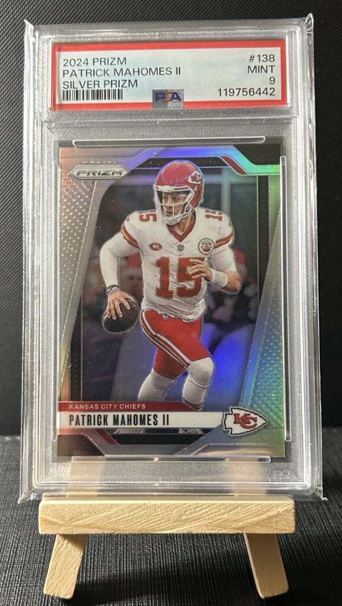 2024 PANINI PRIZM SILVER PRIZM #138 PATRICK MAHOMES II PSA 9