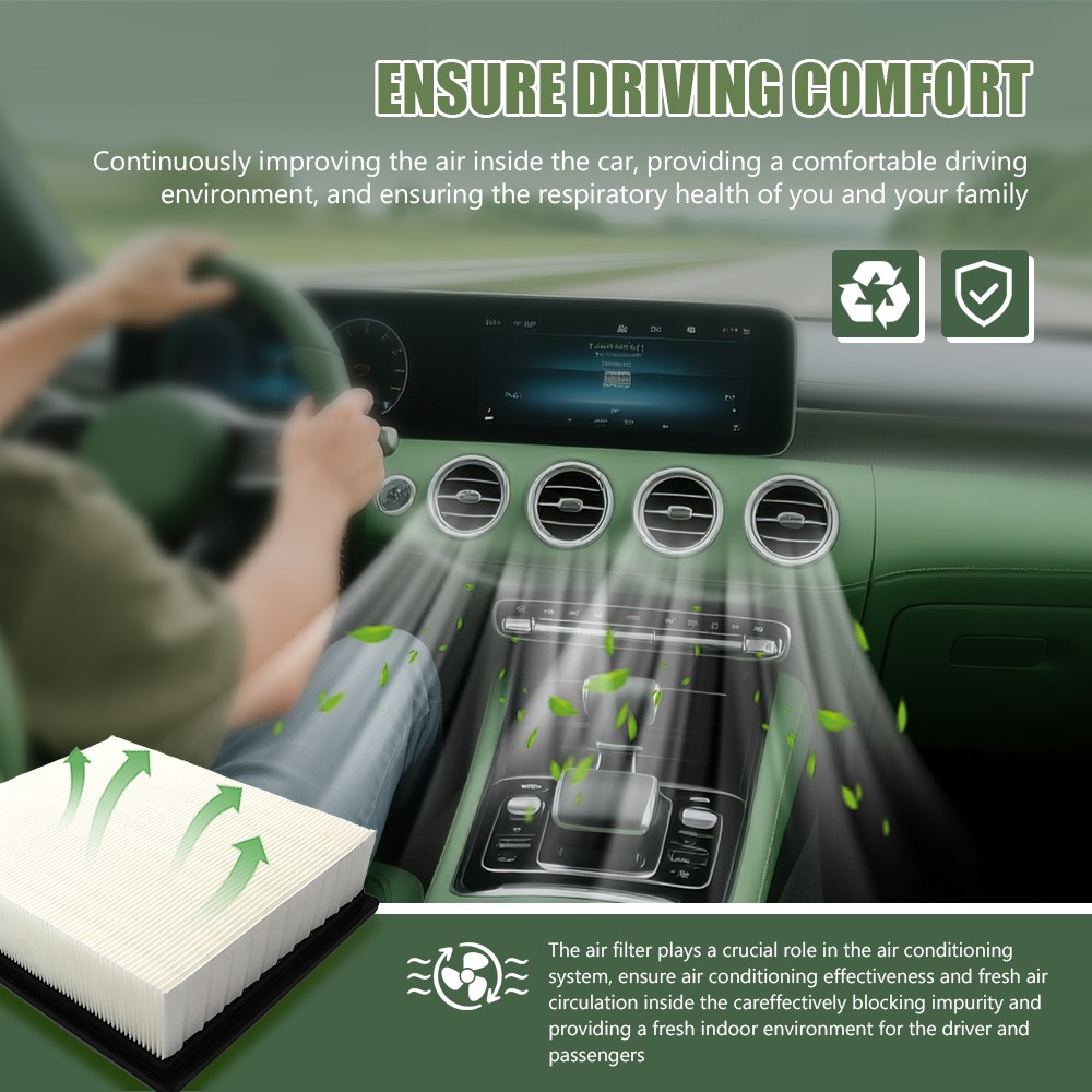 2x Engine Air Filter For 2007 - 2017 Jeep Wrangler for 2018 Jeep Wrangler JK thumbnail 5