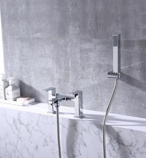 BRAND NEW VURTU Barkway Bath Shower Mixer, 1/4 Turn, Dual Lever Ceramic Disc