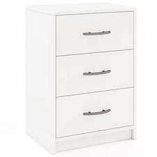 3-Drawer Nightstand Modern Bedside Table w/Storage Anti-Toppling Kit for Bedroom