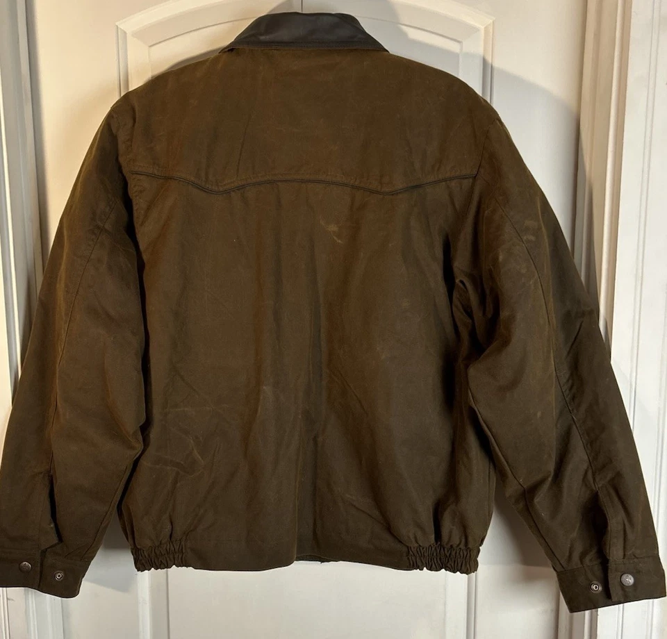 Outback Trading Company Oilskin Trailblazer Jacket Waterproof Insulated Men’s LG - Image 2 of 4