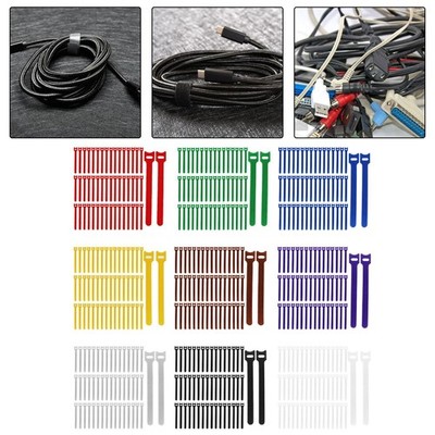 50 Stück lösbare Kabelbinder Wire Wrap Management wiederverwendbar und