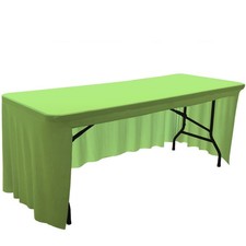 Simple Solid Color Spandex Stretch Tablecloth Rectangular Elastic Table Cover