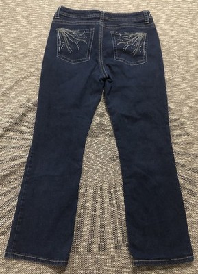 Vintage Lee Jeans Womens 8 Midrise Fit Bootcut Dark Wash Blue Sz 14