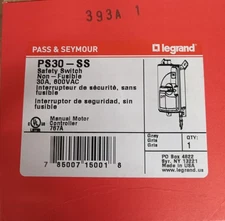 Pass & Seymour PS30-SS Non-Fusible Safety Switch, 600V AC
