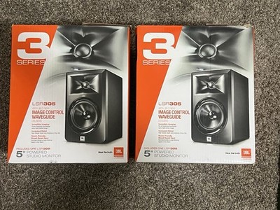 JBL 3 Series Spacial Professional Loudspeakers Black, LSR305, Pair