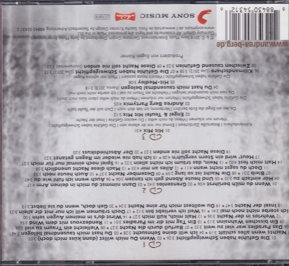 -A46- Andrea Berg - 100 Prozent - Hits Balladen -3fach-CD - nahezu neuwertig - Bild 2 von 2