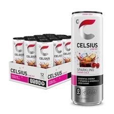 Celsius Sparkling Cherry Cola Energy Drink 12 Pack With 200Mg Caffeine