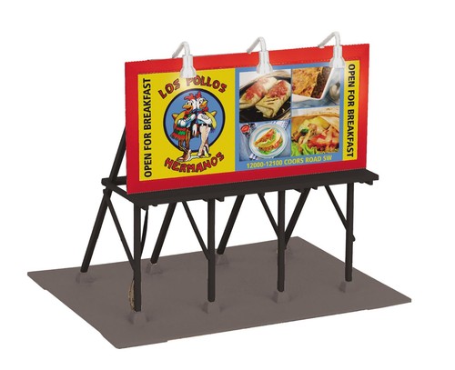 MTH 30-90699 CARTELERA ILUMINADA CALIBRE O BILKING LOS POLLOS HERMANOS NUEVO | Zustand: New