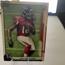 2015 Topps Football Justin Hardy Atlanta Falcons rookie card #469. rookie card picture