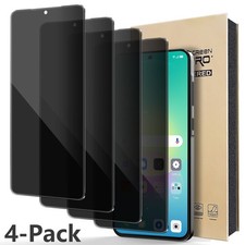 4 Pack Privacy Tempered Glass Screen Protector For Samsung Galaxy A27 A37 A57 5G