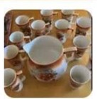VINTAGE  NIPPON CIDER/LEMONADE 14 PC  SERVING SET -  PRISTINE & VIBRANT COLORS — photo 4