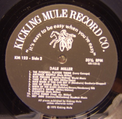 Finger Picking Rags & Other Delights LP Dale Miller 1975 on Kicking Mule Records - 第 6/6 張圖片