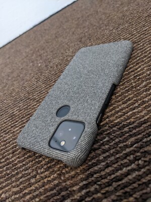 Google Pixel 4a 5G 6,2'' Hülle Stoff + PC Stoff Anti Rutsch Case Stoff Superleicht