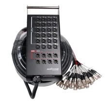 Roxtone Pro Audio 24x8 Channel XLR Stage Box Snake Cable - 30M (98.43ft)
