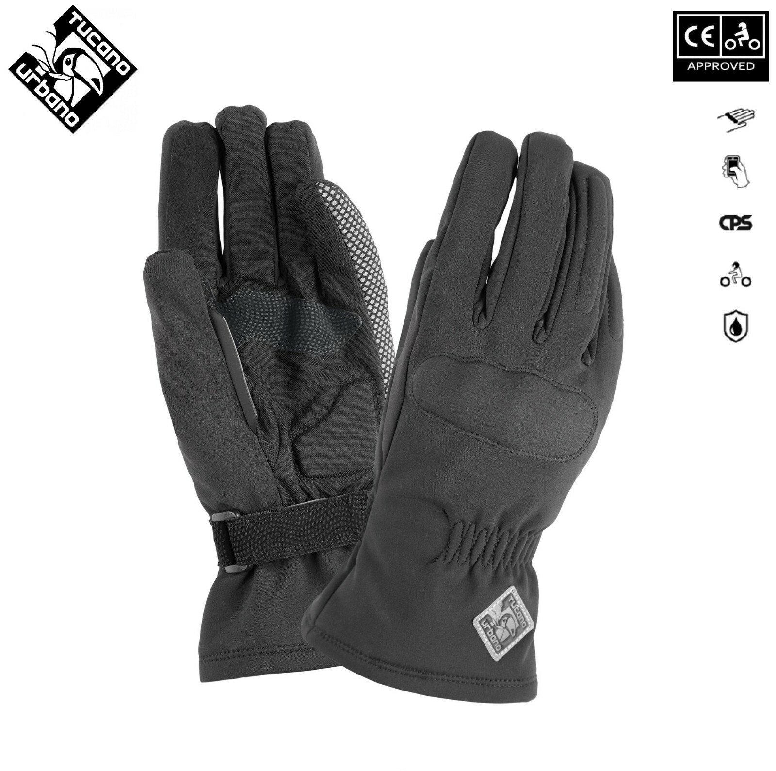 Gants moto femme Tucano Urbano Hub g2 noir la qualité thermique premium