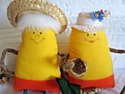 Grandpa & Grandma Candy Corn Dolls Halloween Fall Decoration Craft Folk Art — photo 1