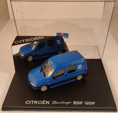 Eligor Maßstab 1:43 Citroen Berlingo EDF GDF Crew Van blau Händler OVP NEU