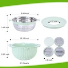 Upgraded 4-1 Colander with Mixing Bowl Set for Kitchen Essentials, Stainless Ste — photo 7