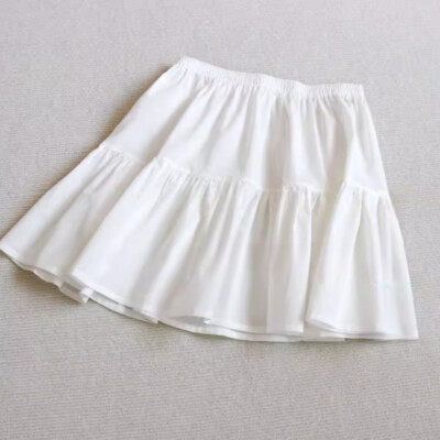 Damen Rüschen Röcke Petticoats Unterrock Kurz Basic Slip Erweitert Retro Casual