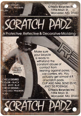 Old School BMX 1985 ONEILS Vintage Magazine Ad Reproduction Metal Sign B1256