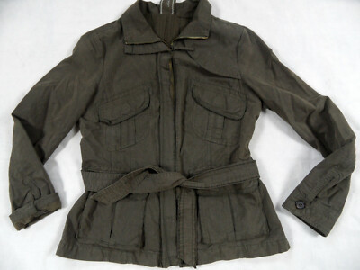 JOOP JEANS sportliche Freizeitjacke CAPRICE m Gürtel khakibraun Gr. 40 TOP BB820