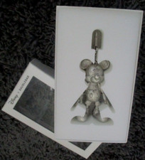 Disney X Baublebar MICKEY MOUSE Purse Charm Keychain Texture Metallic Silver NIB