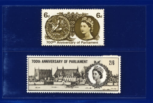 1965 SG663-664 6d-2s6d 700th Parliament Set (2) Unmounted Mint pblk - Picture 1 of 3