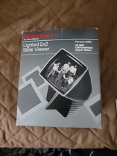 Vintage Pana-Vue 1 Lighted 2x2 Slide Viewer in Original Box NO CORD Parts Only
