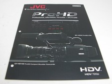 JVC ProHD HD100U Camcorder  HD50U Deck SALES BROCHURE Nice 