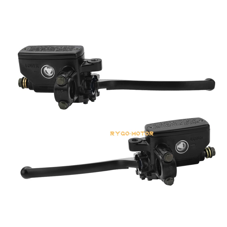 7/8" Brake Master Cylinder & Clutch Lever Set For Honda Yamaha Suzuki Kawasaki - Image 4 of 4