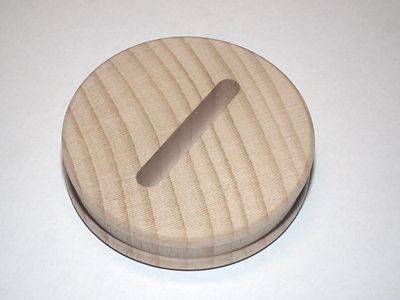 Sparstrumpfscheiben aus Buche mit Schlitz Holzscheibe 5,5 cm Sparstrumpf Scheibe